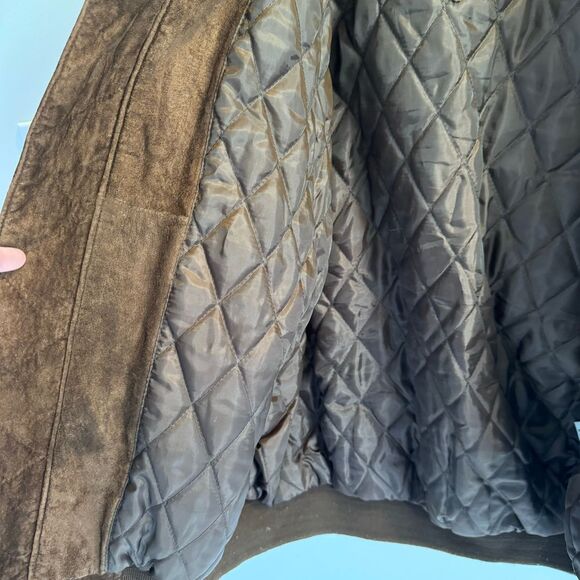 Vintage Roundtree & Yorke Soft Suede Leather Bomber Jacket Men's‎ Size Large - Picture 9 of 10